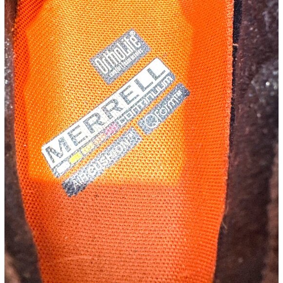 Merrell Womens Moab 2 Vent Hiking Boot Sz 5 Suede & Mesh Upper Vibram Sole Taupe - Picture 11 of 14